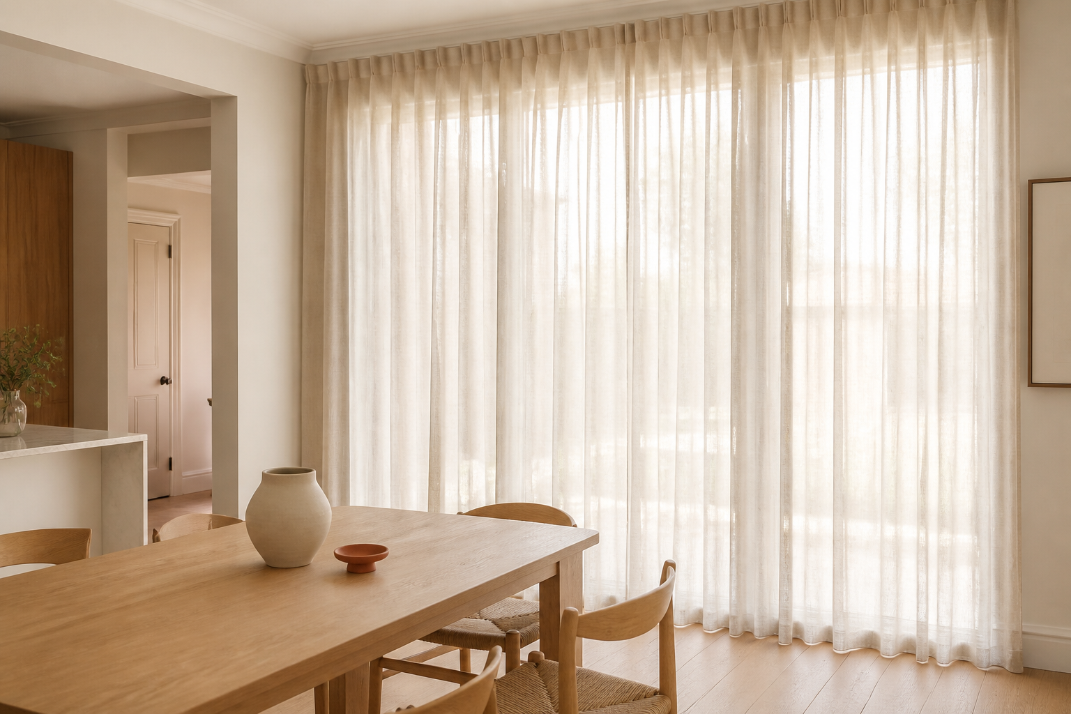 Warm residential window furnishing inspiration